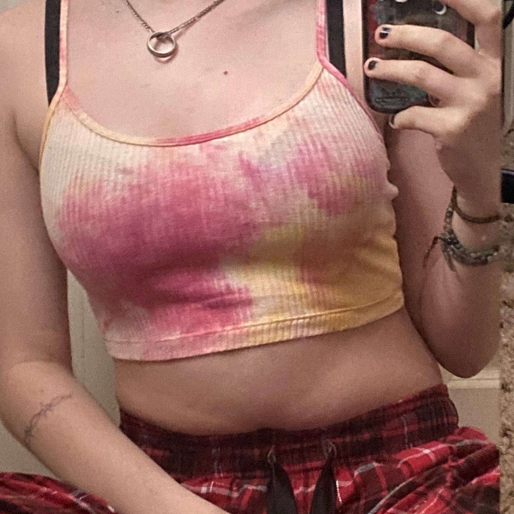 Tie Die Cropped Tank